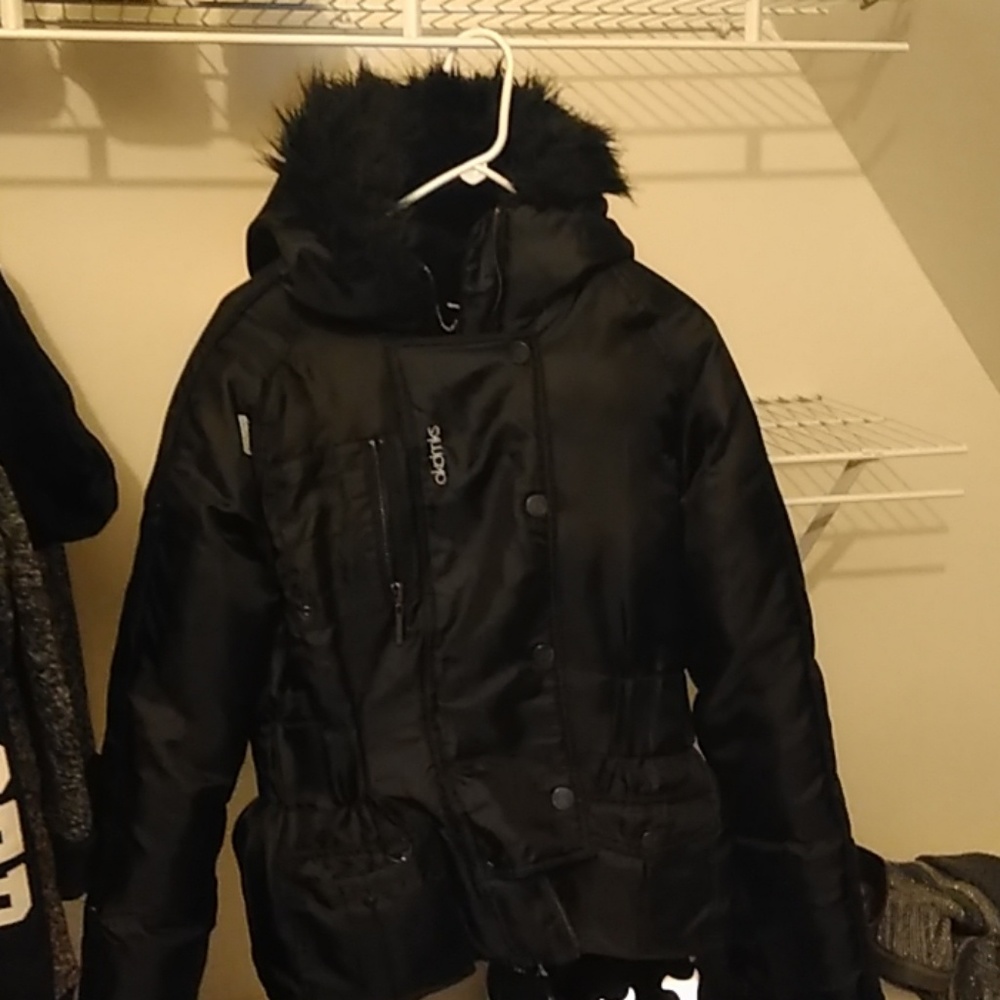 akdmks Down Black Puffer Jacket